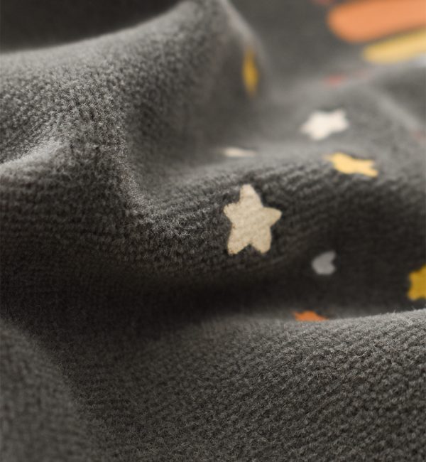 Detské pyžamo Star Velvet Anthracite